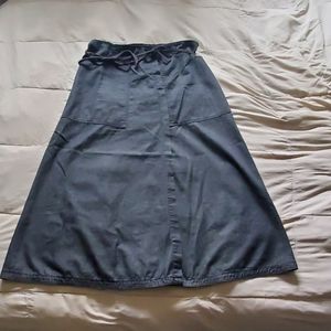 Vintage Marithè Girbaud François Maxi Wrap Denim Skirt L